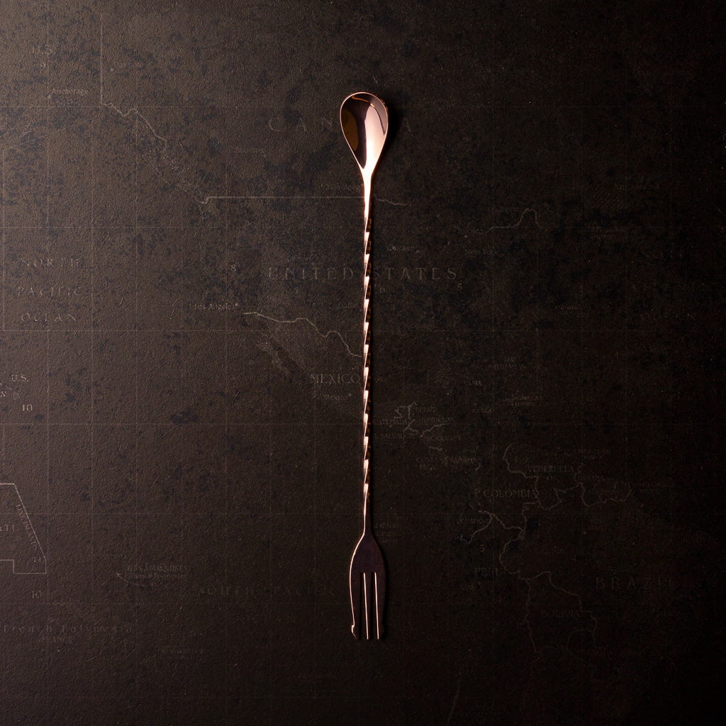 Fork Spoon Rose Gold